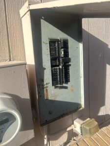 old electrical panel